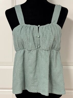 Sugar Moon Juniors Cotton Eyelet Top